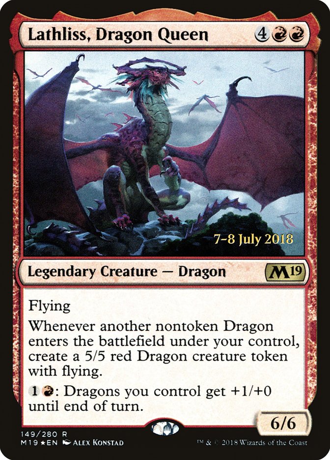 Lathliss, Dragon Queen (149) [Core Set 2019 Prerelease Promos] | Odin's Place