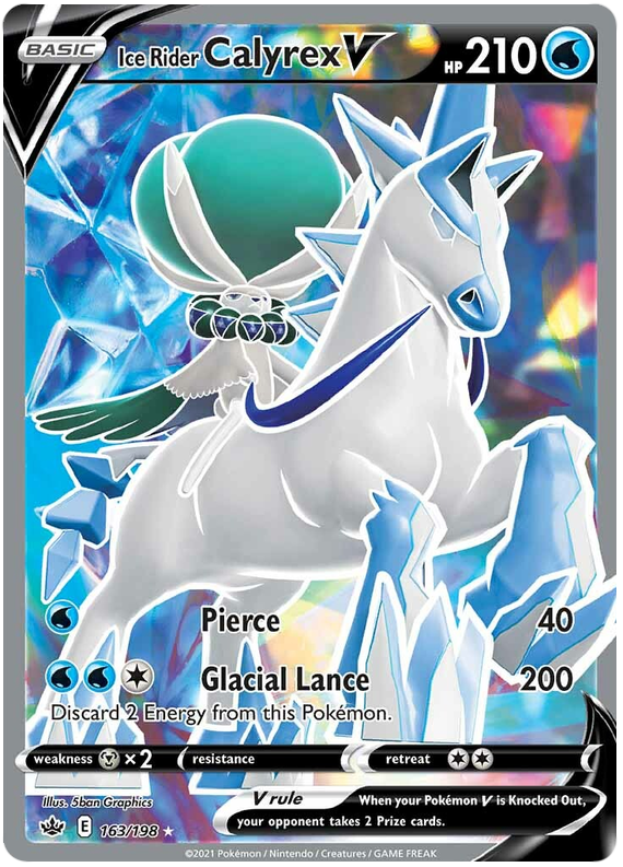 Ice Rider Calyrex V (163/198) [Sword & Shield: Chilling Reign] | Odin's Place
