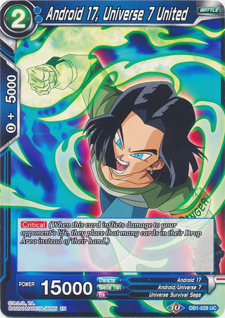Android 17, Universe 7 United (DB1-028) [Dragon Brawl] | Odin's Place