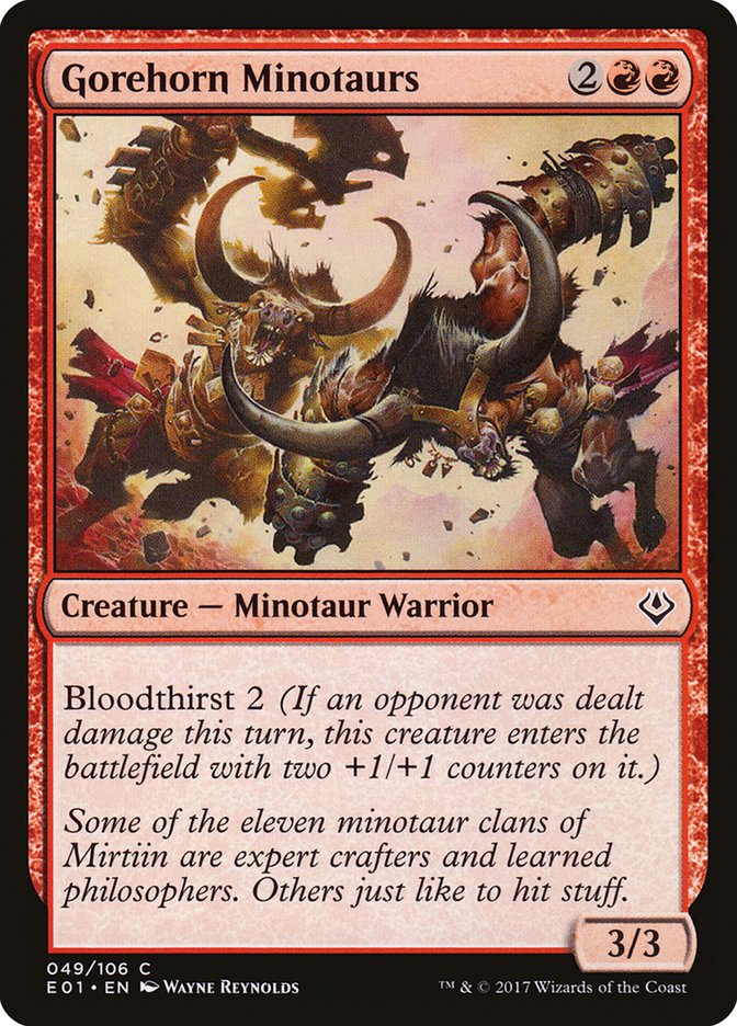 Gorehorn Minotaurs (49) [Archenemy: Nicol Bolas] | Odin's Place