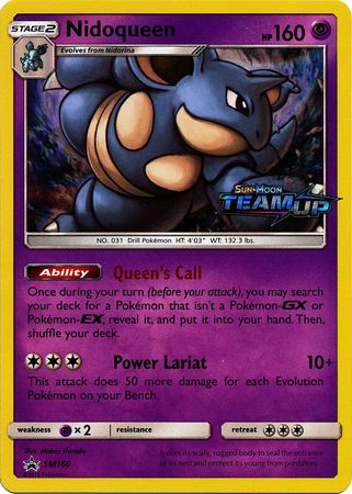 Nidoqueen (SM160) (Staff) [Sun & Moon: Black Star Promos] | Odin's Place