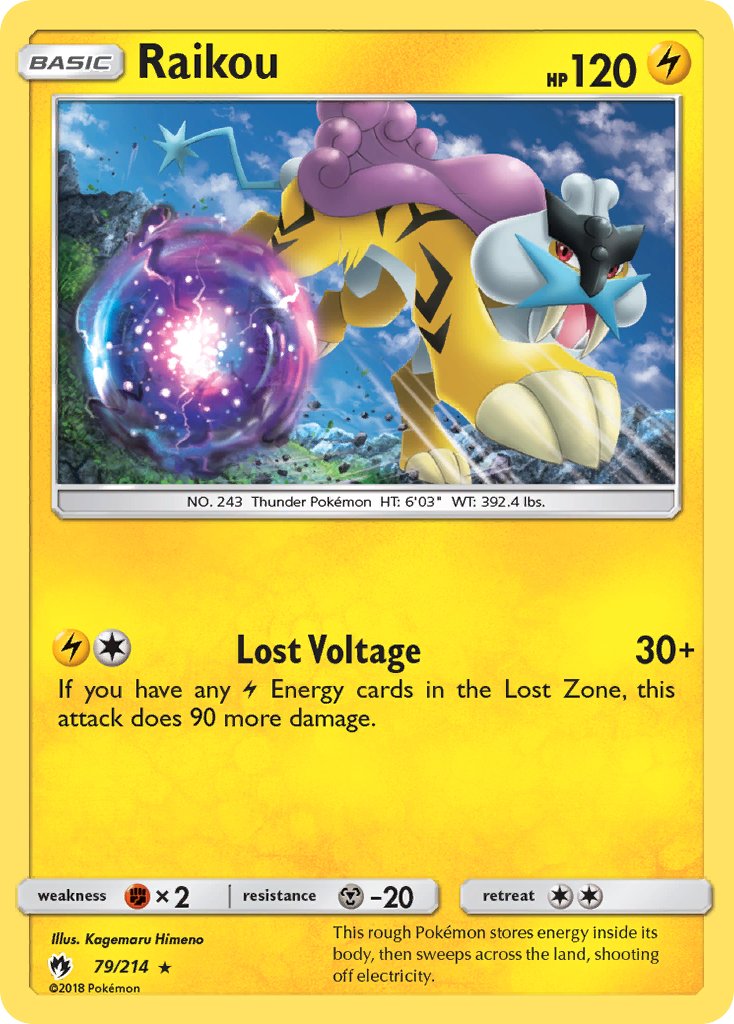 Raikou (79/214) (Theme Deck Exclusive) [Sun & Moon: Lost Thunder] | Odin's Place