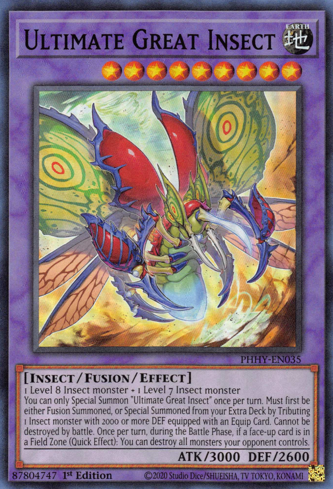 Ultimate Great Insect [PHHY-EN035] Super Rare | Odin's Place