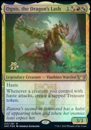 Ognis, the Dragon's Lash [Streets of New Capenna Prerelease Promos] | Odin's Place
