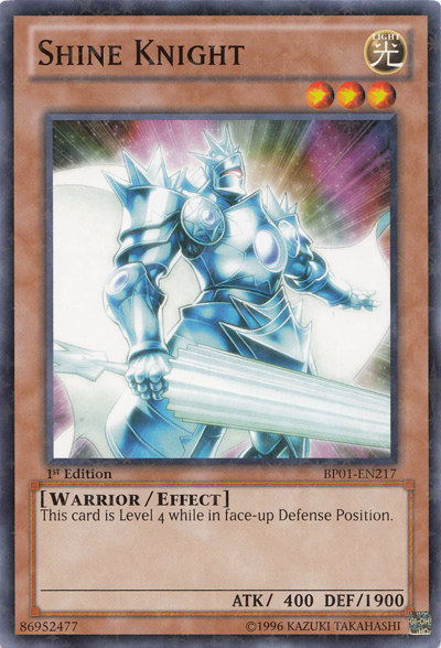 Shine Knight [BP01-EN217] Starfoil Rare | Odin's Place