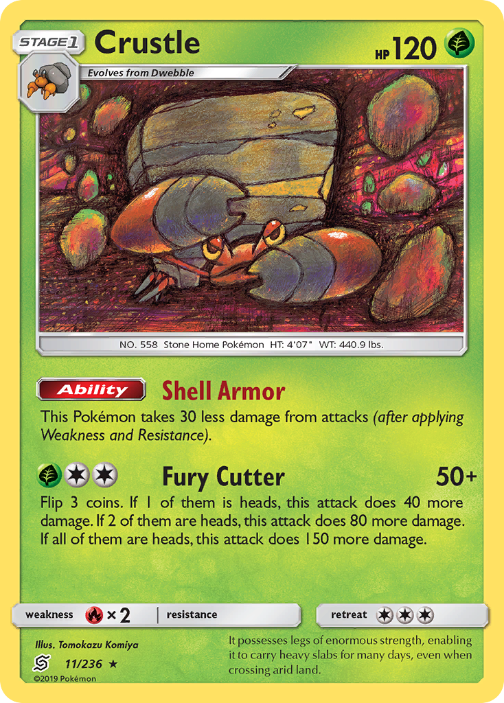 Crustle (11/236) [Sun & Moon: Unified Minds] | Odin's Place