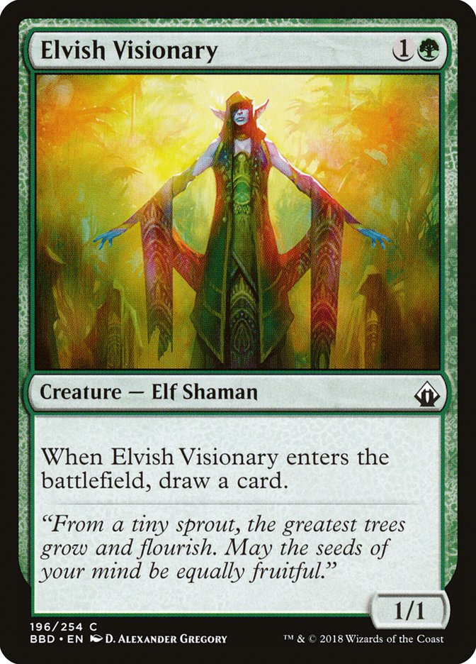 Elvish Visionary (196) [Battlebond] | Odin's Place