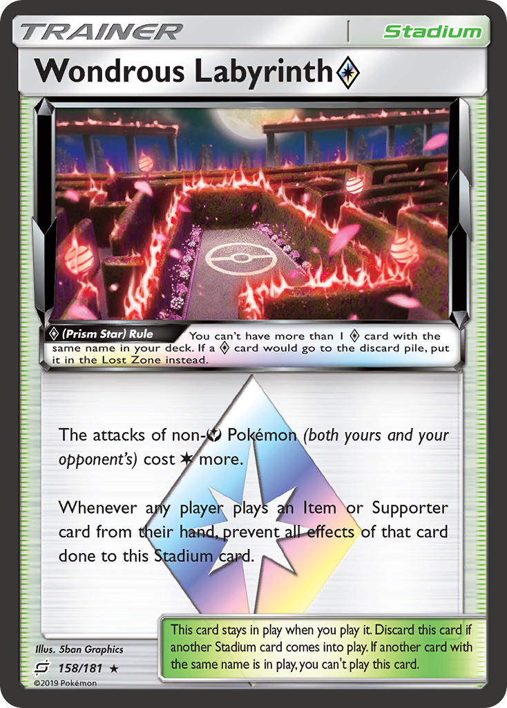 Wondrous Labyrinth (158/181) (Prism Star) [Sun & Moon: Team Up] | Odin's Place