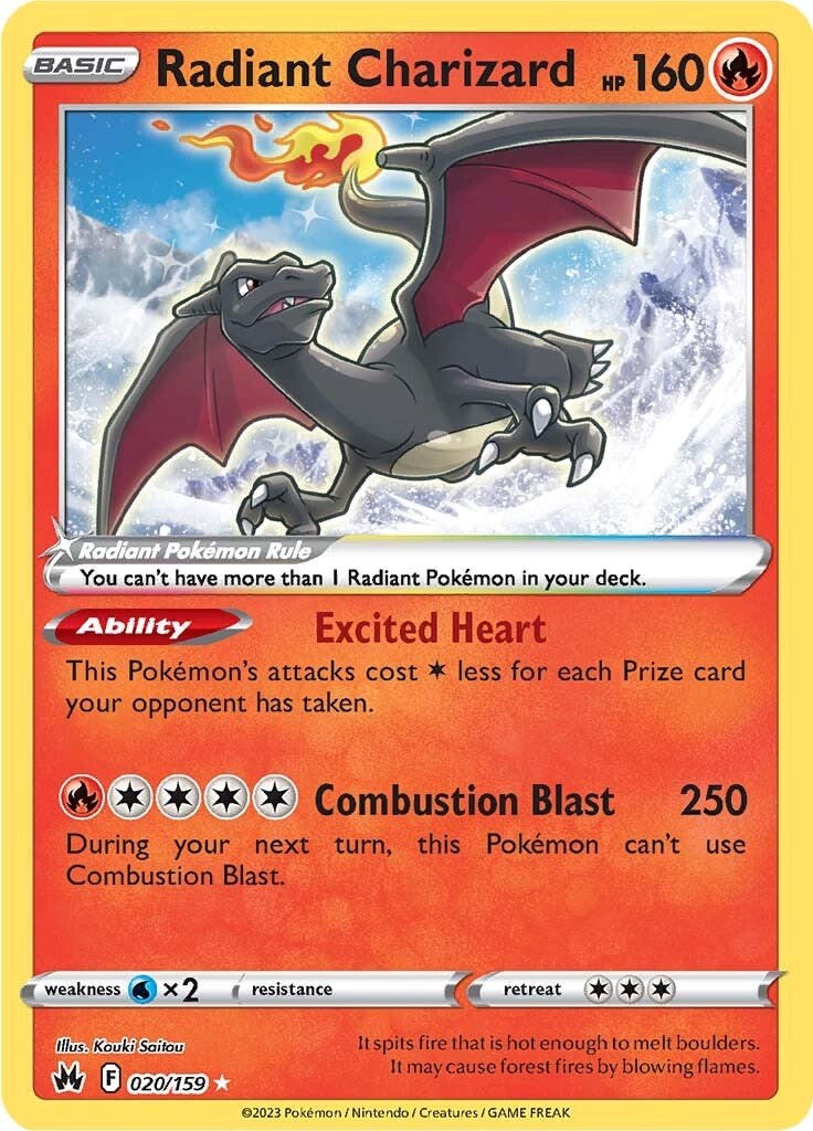 Radiant Charizard (020/159) [Sword & Shield: Crown Zenith] | Odin's Place