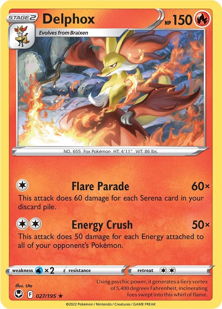 Delphox (027/195) [Sword & Shield: Silver Tempest] | Odin's Place