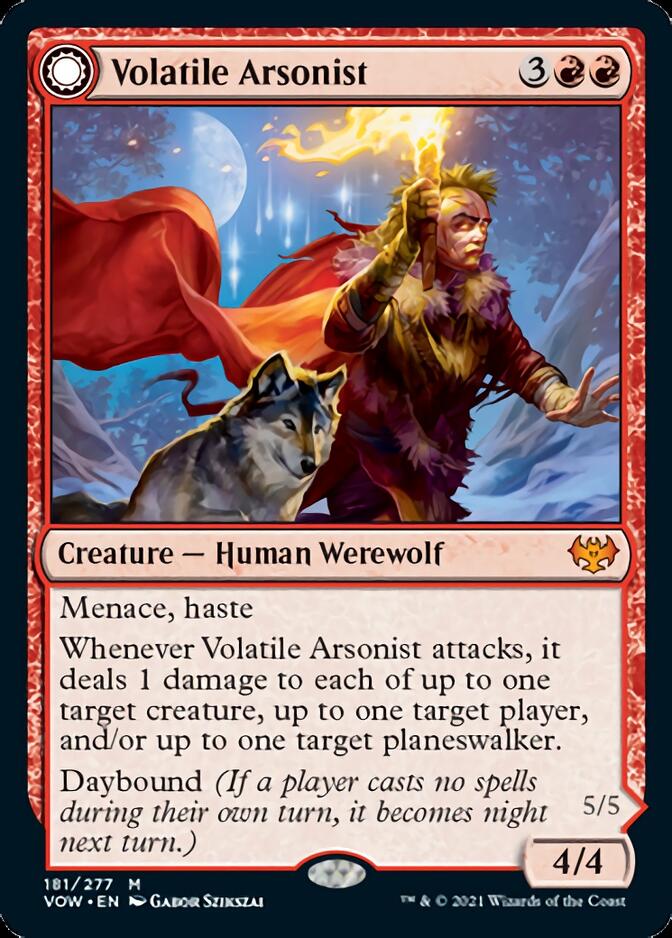 Volatile Arsonist // Dire-Strain Anarchist [Innistrad: Crimson Vow] | Odin's Place