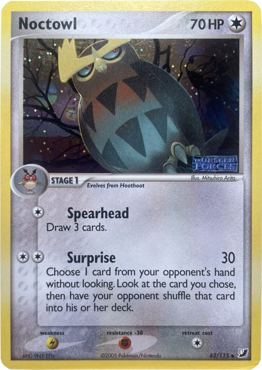 Noctowl (43/115) (Stamped) [EX: Unseen Forces] | Odin's Place