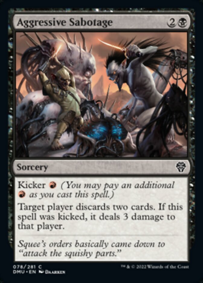Aggressive Sabotage [Dominaria United] | Odin's Place