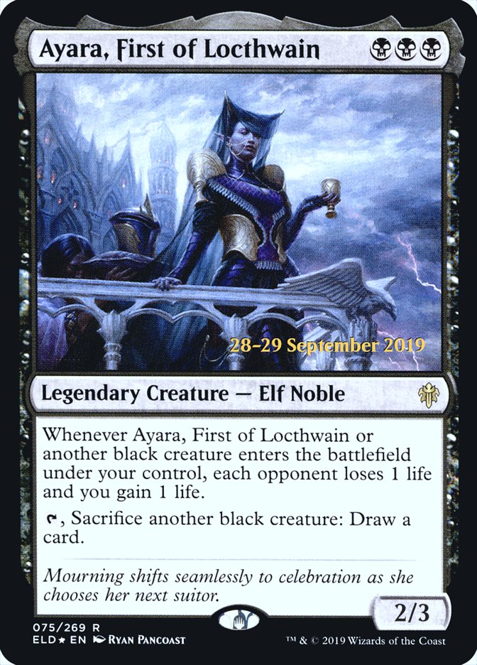 Ayara, First of Locthwain [Throne of Eldraine Prerelease Promos] | Odin's Place