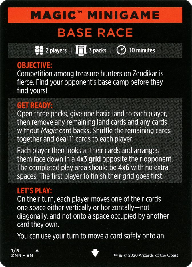 Base Race (Magic Minigame) [Zendikar Rising Minigame] | Odin's Place