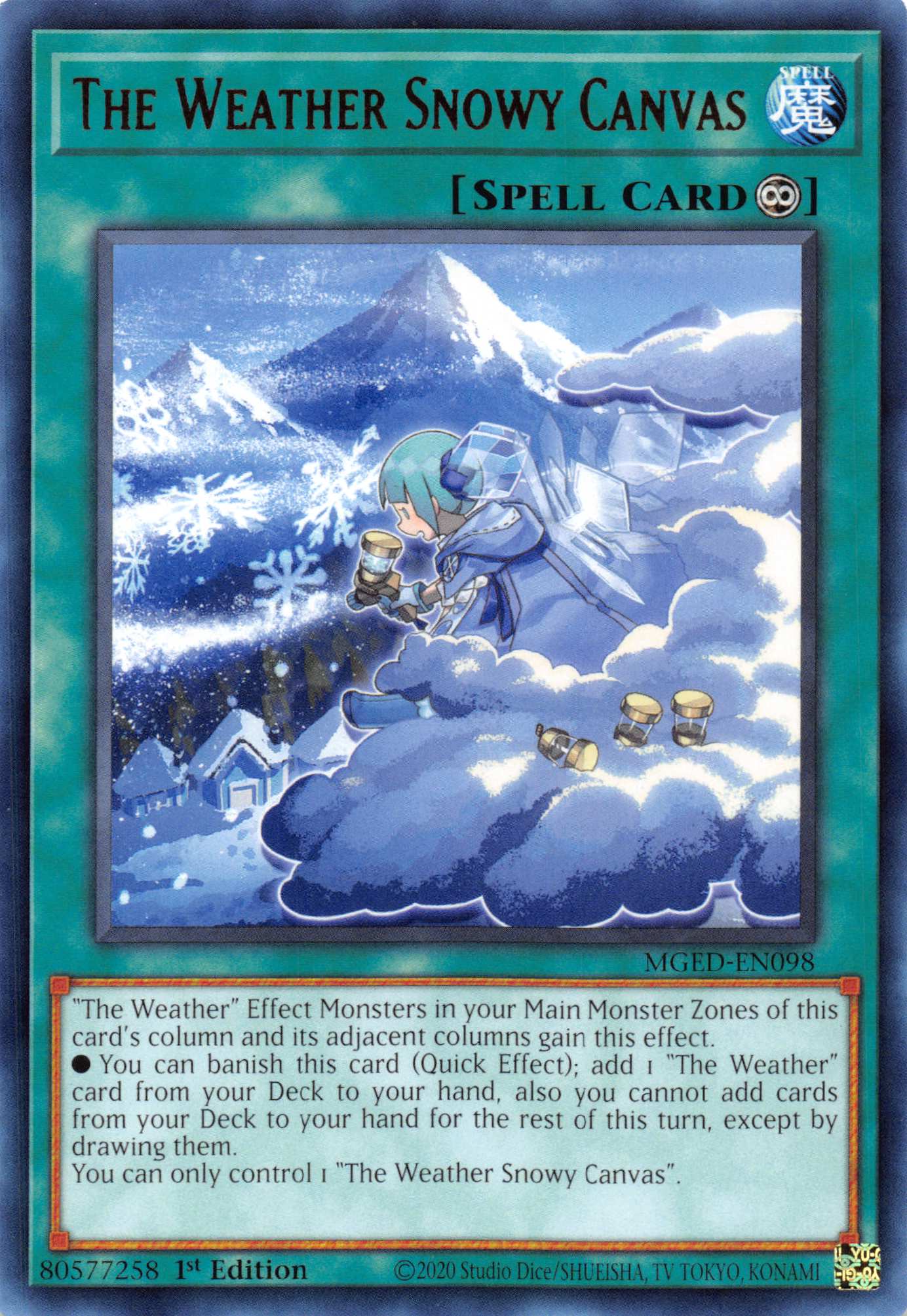 The Weather Snowy Canvas [MGED-EN098] Rare | Odin's Place
