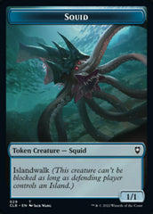 Squid // Copy Double-Sided Token [Commander Legends: Battle for Baldur's Gate Tokens] | Odin's Place