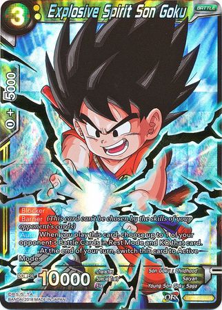 Explosive Spirit Son Goku (BT3-088) [Cross Worlds] | Odin's Place