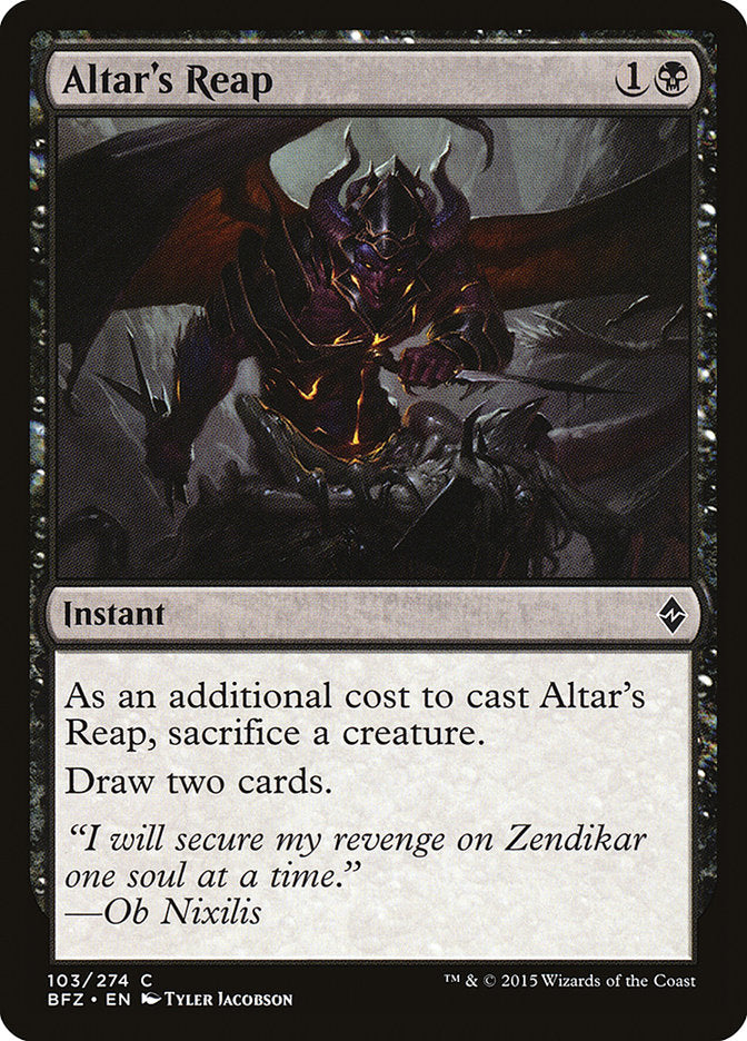 Altar's Reap (103) [Battle for Zendikar] | Odin's Place