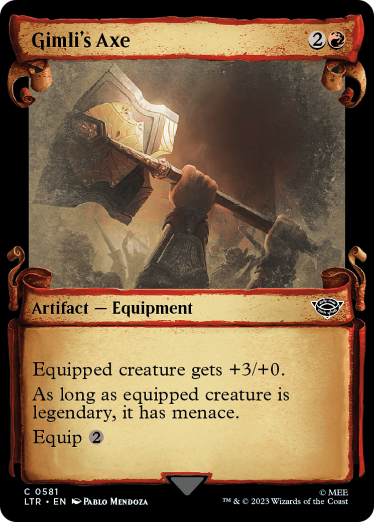 Gimli's Axe [The Lord of the Rings: Tales of Middle-Earth Showcase Scrolls] | Odin's Place