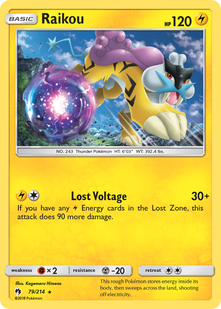 Raikou (79/214) [Sun & Moon: Lost Thunder] | Odin's Place