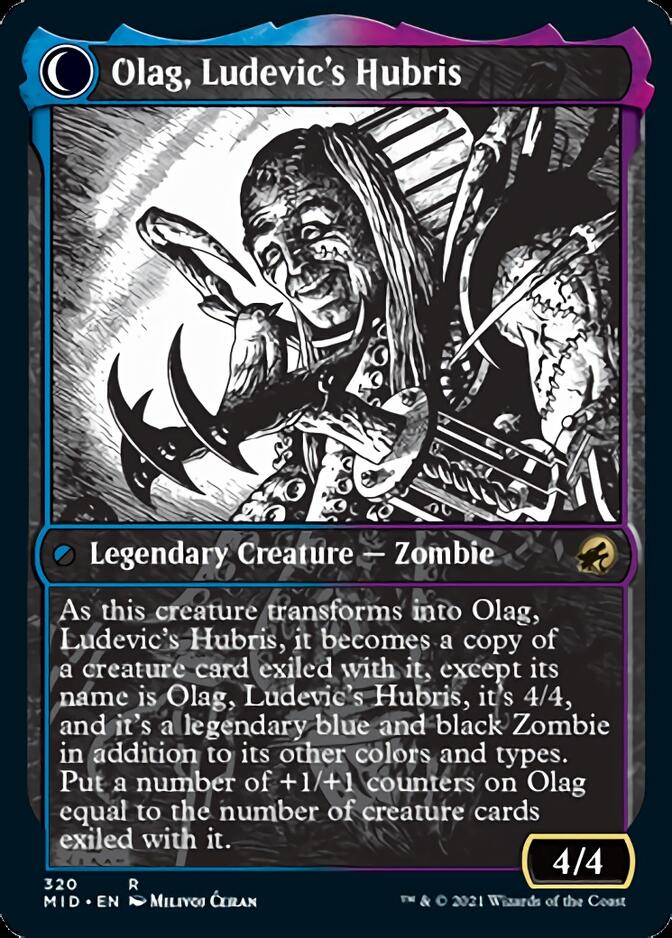 Ludevic, Necrogenius // Olag, Ludevic's Hubris (Showcase Eternal Night) [Innistrad: Midnight Hunt] | Odin's Place