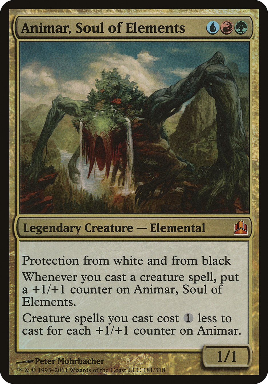 Animar, Soul of Elements (181) (Oversized) [Commander 2011 Oversized] | Odin's Place