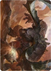 Moraug, Fury of Akoum Art Card [Zendikar Rising Art Series] | Odin's Place