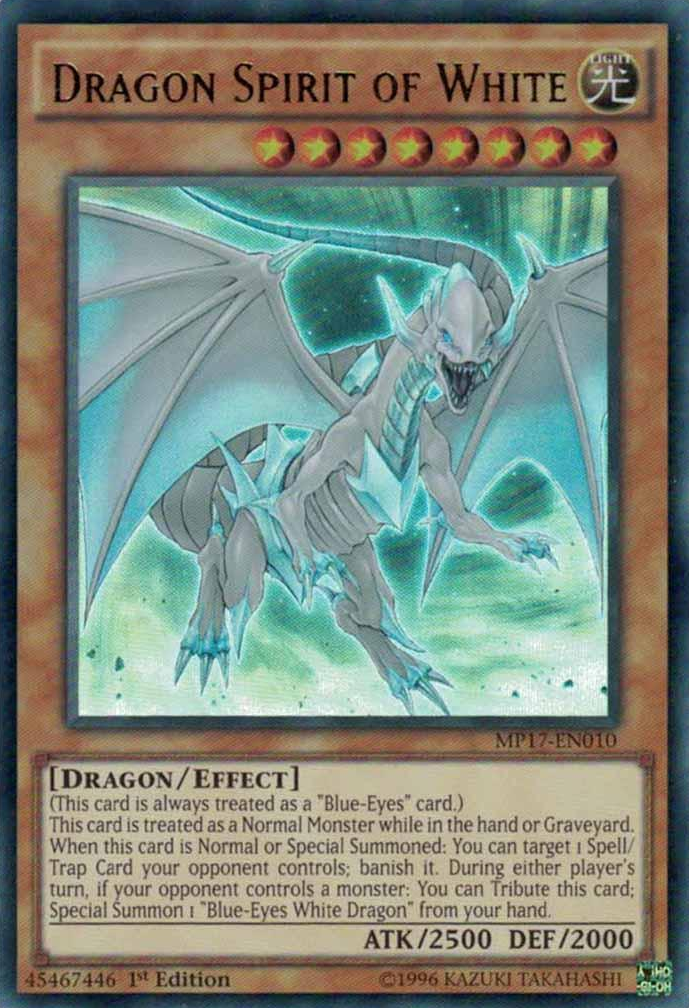 Dragon Spirit of White [MP17-EN010] Ultra Rare | Odin's Place