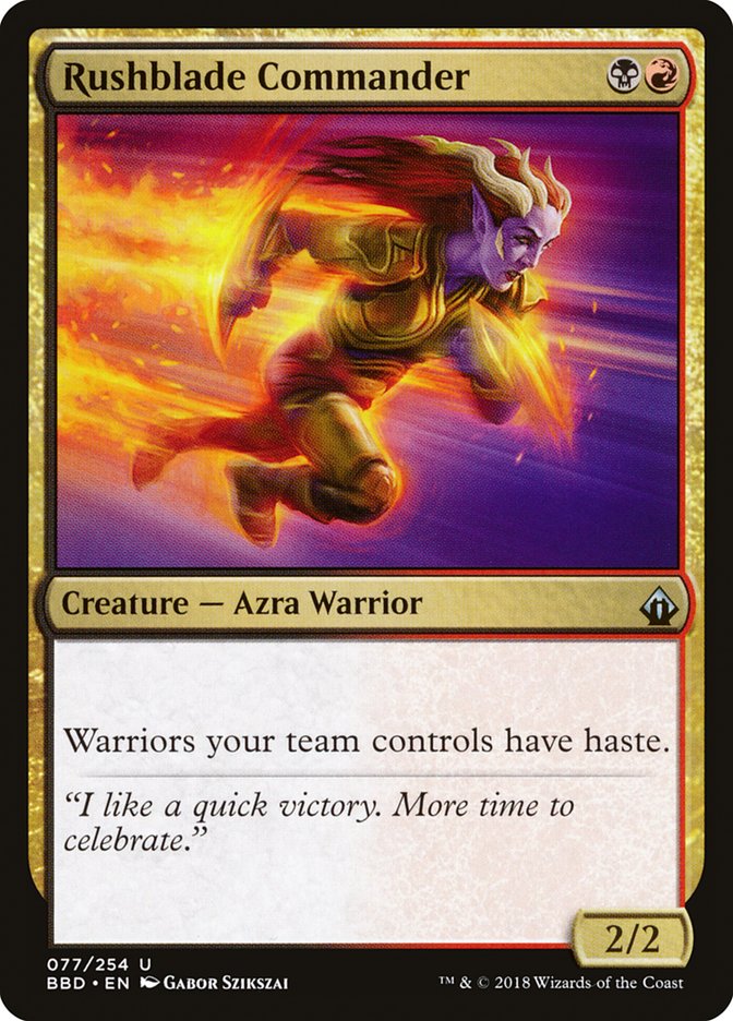 Rushblade Commander (77) [Battlebond] | Odin's Place
