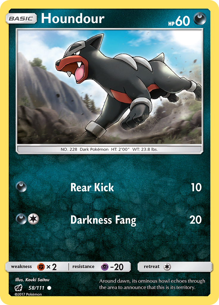 Houndour (58/111) [Sun & Moon: Crimson Invasion] | Odin's Place