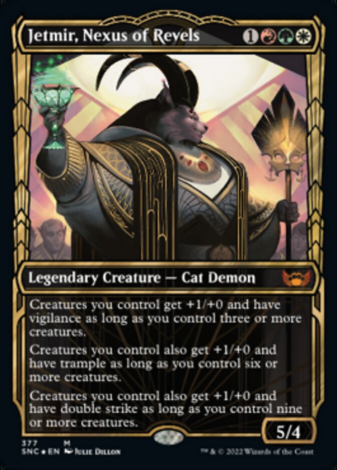 Jetmir, Nexus of Revels (Showcase Golden Age Gilded Foil) [Streets of New Capenna] | Odin's Place