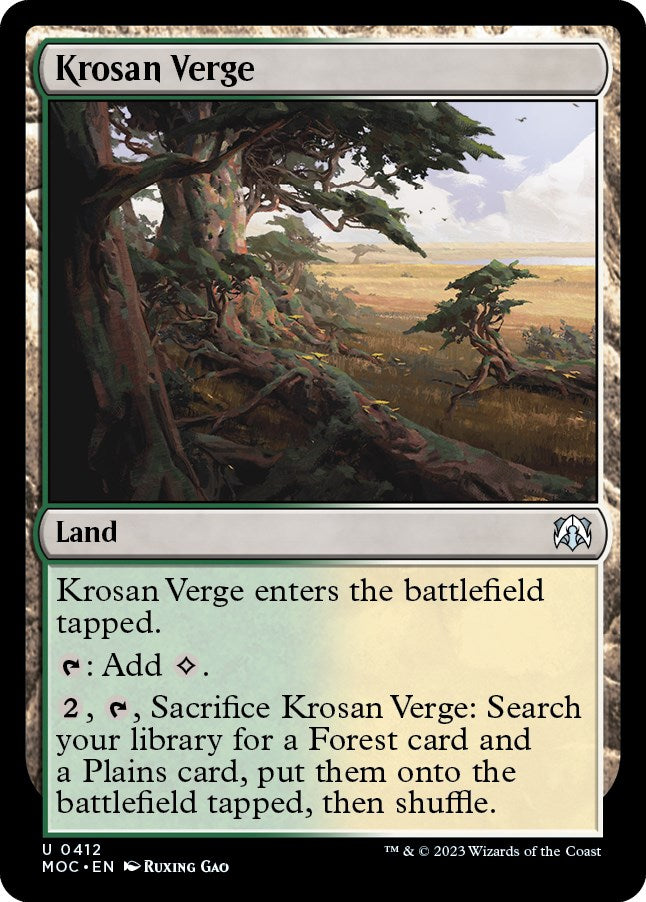 Krosan Verge [March of the Machine Commander] | Odin's Place