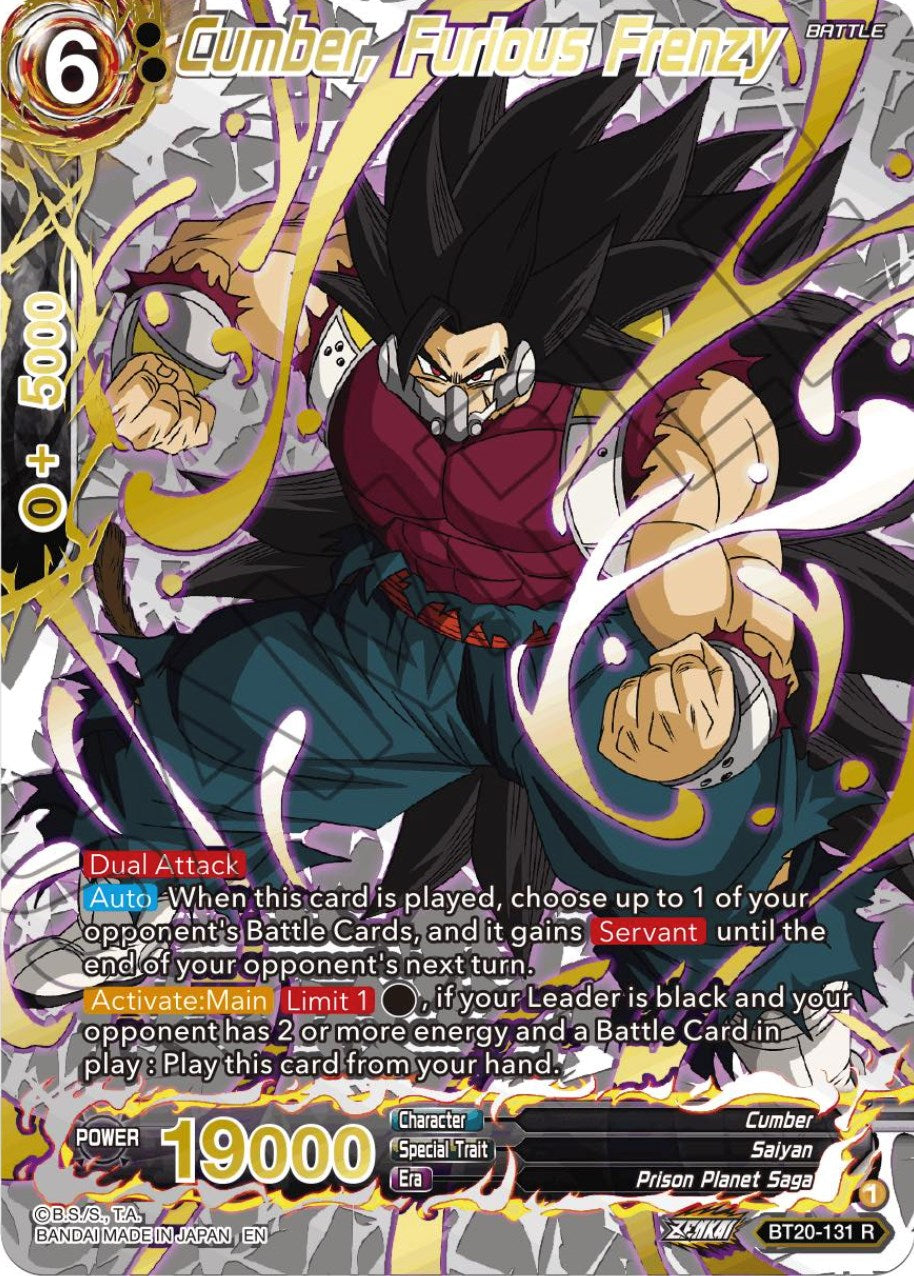 Cumber, Furious Frenzy (Gold-Stamped) (BT20-131) [Power Absorbed] | Odin's Place