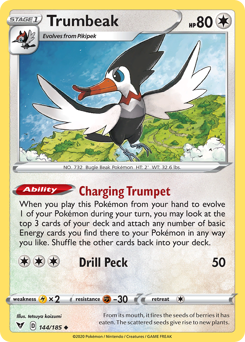 Trumbeak (144/185) [Sword & Shield: Vivid Voltage] | Odin's Place