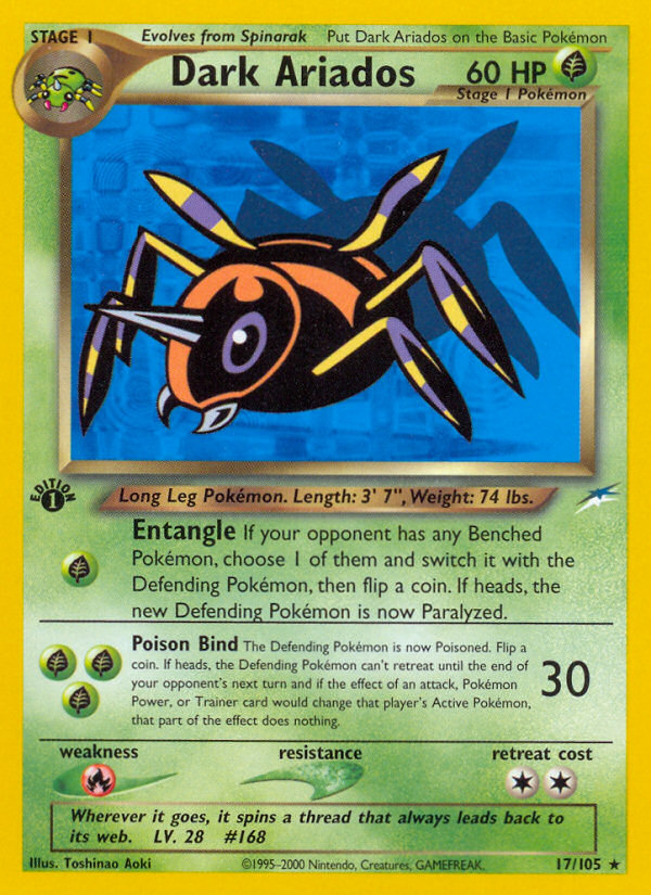 Dark Ariados (17/105) [Neo Destiny 1st Edition] | Odin's Place