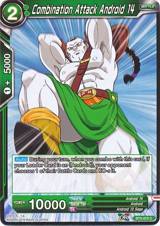 Combination Attack Android 14 (BT3-072) [Cross Worlds] | Odin's Place