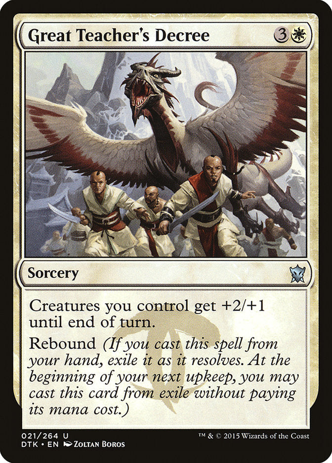 Great Teacher's Decree (21) [Dragons of Tarkir] | Odin's Place