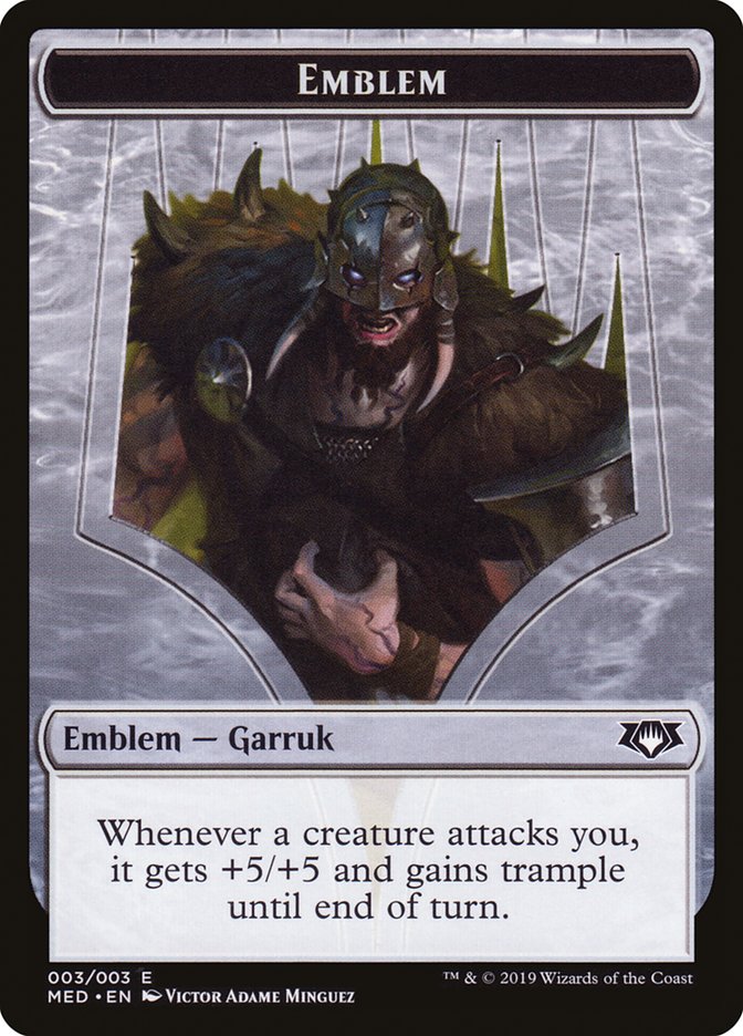 Garruk, Apex Predator Emblem (3) [Mythic Edition Tokens] | Odin's Place