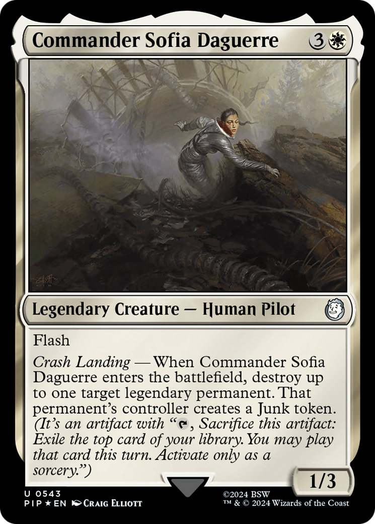 Commander Sofia Daguerre (Surge Foil) [Fallout] | Odin's Place