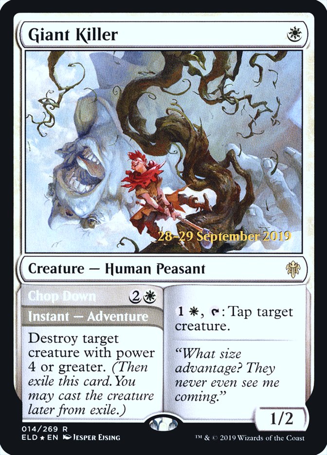 Giant Killer // Chop Down [Throne of Eldraine Prerelease Promos] | Odin's Place