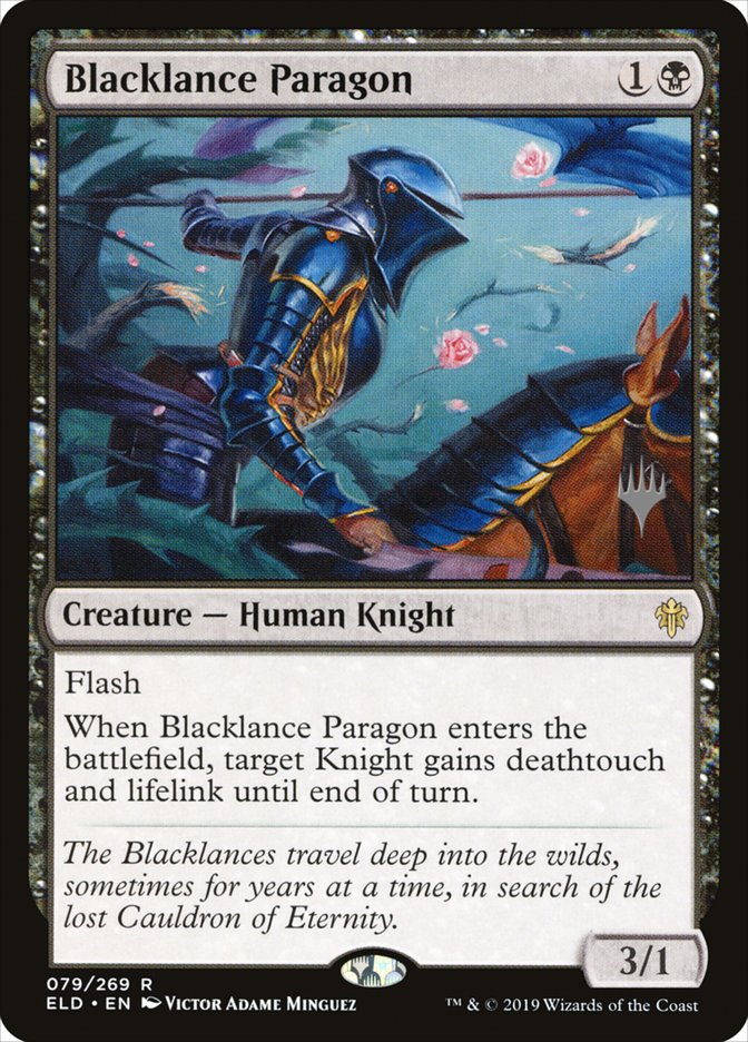 Blacklance Paragon (Promo Pack) [Throne of Eldraine Promos] | Odin's Place
