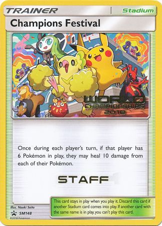 Champions Festival (SM148) (2018 Staff) [Sun & Moon: Black Star Promos] | Odin's Place