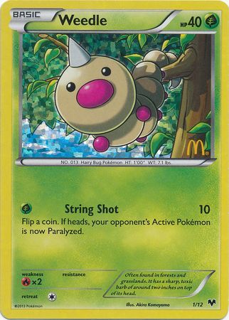 Weedle (1/12) [McDonald's Promos: 2014 Collection] | Odin's Place