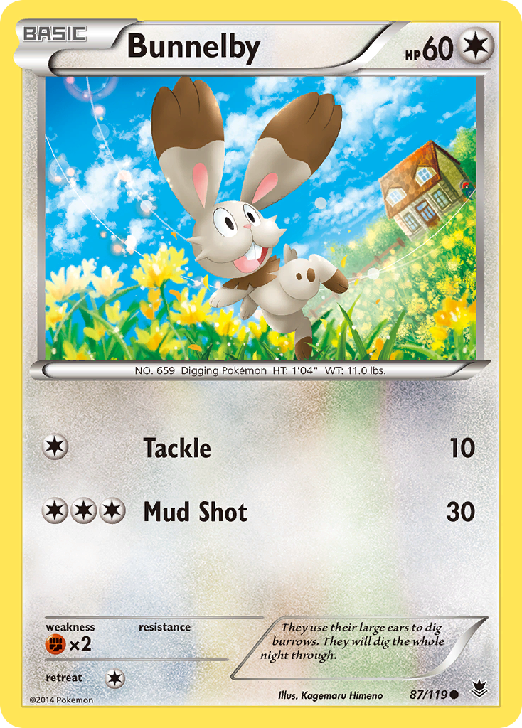 Bunnelby (87/119) [XY: Phantom Forces] | Odin's Place