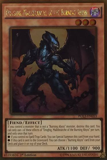 Draghig, Malebranche of the Burning Abyss [PGL3-EN053] Gold Rare | Odin's Place