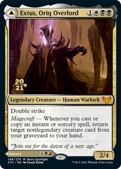 Extus, Oriq Overlord // Awaken the Blood Avatar [Strixhaven: School of Mages Prerelease Promos] | Odin's Place