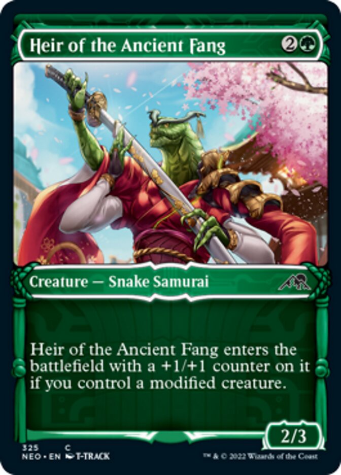 Heir of the Ancient Fang (Showcase Samurai) [Kamigawa: Neon Dynasty] | Odin's Place