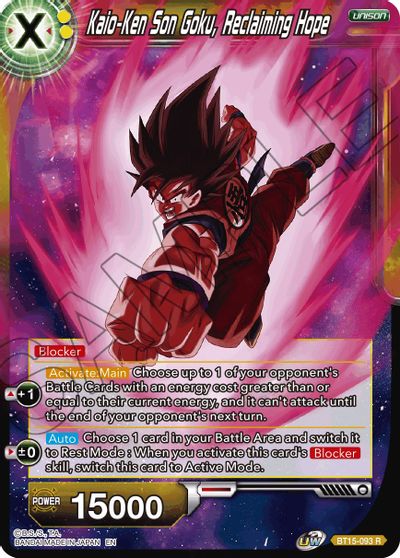 Kaio-Ken Son Goku, Reclaiming Hope (BT15-093) [Saiyan Showdown] | Odin's Place