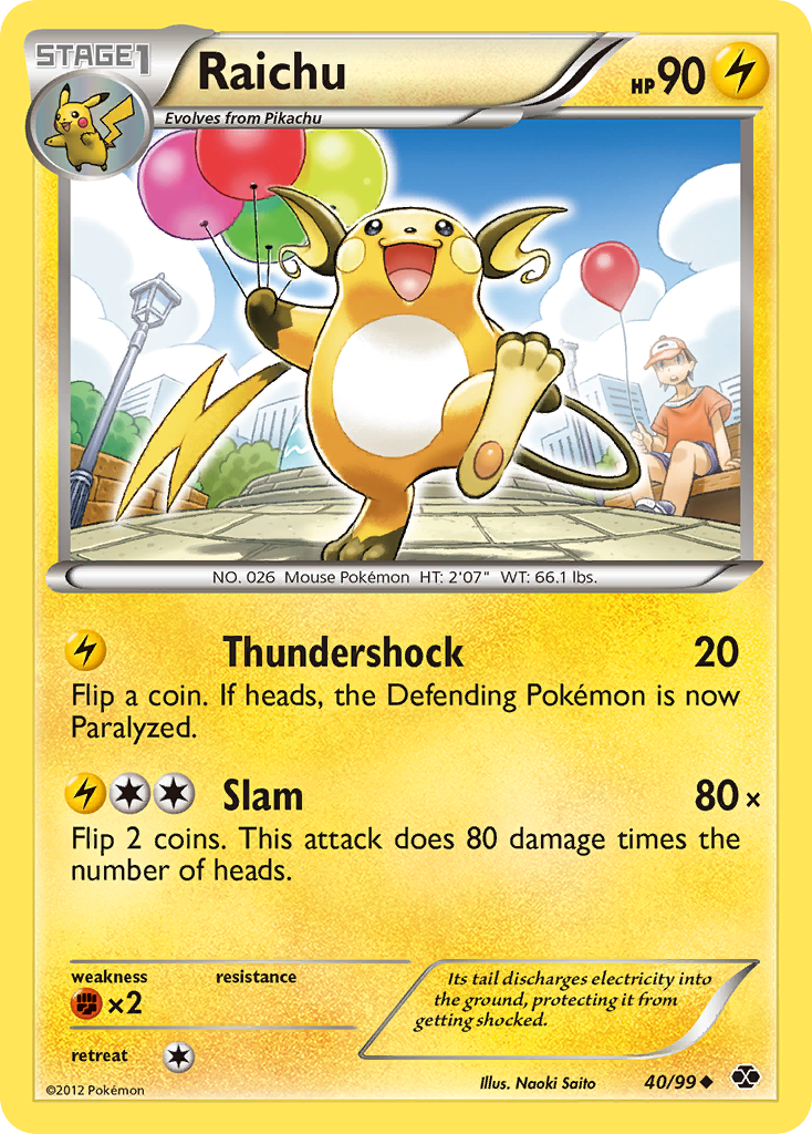 Raichu (40/99) [Black & White: Next Destinies] | Odin's Place